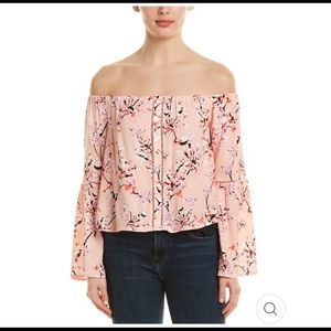 Cherry Blossom Off the Shoulder Top